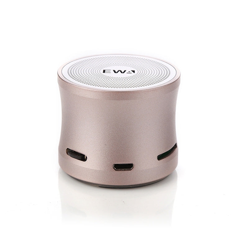 EWA A109M  Portable Bluetooth Speaker Wireless Heavy Bass Bomm Box Subwoofer Phone Call Surround Sound Bluetooth Shower Speaker(Gold) - Mini Speaker by EWA | Online Shopping South Africa | PMC Jewellery