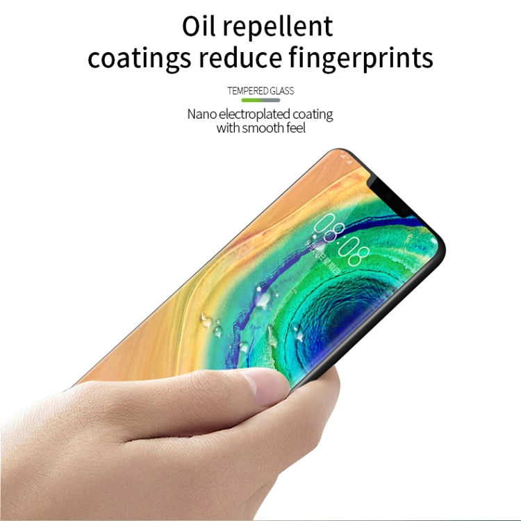 For Huawei Mate 30 Pro PINWUYO Full Glue Full Arc Version Arc Height 3.96mm 9H 3D Hot Bending Tempered Glass Film(Black) - free shipping - PMC TechLife - Order now!