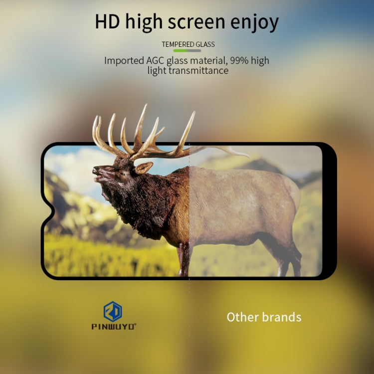 For Galaxy A01 PINWUYO 9H 2.5D Full Screen Tempered Glass Film(Black) - Galaxy Tempered Glass by PINWUYO | Online Shopping South Africa | PMC TechLife | Buy Now Pay Later Mobicred