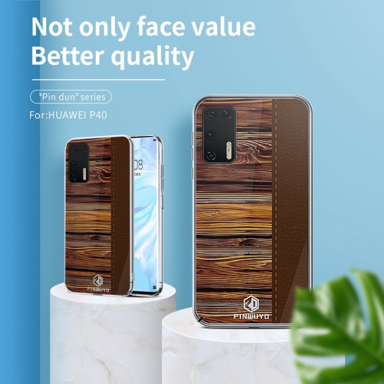 For Huawei P40 PINWUYO Pindun Series Slim 3D Flashing All-inclusive PC Case(Brown) - Huawei Cases by PINWUYO | Online Shopping South Africa | PMC TechLife | Buy Now Pay Later Mobicred