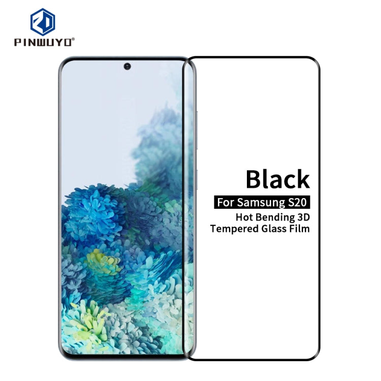 For Galaxy S20 PINWUYO 9H 3D Hot Bending Tempered Glass Film(Black) - Galaxy Tempered Glass by PINWUYO | Online Shopping South Africa | PMC TechLife | Buy Now Pay Later Mobicred
