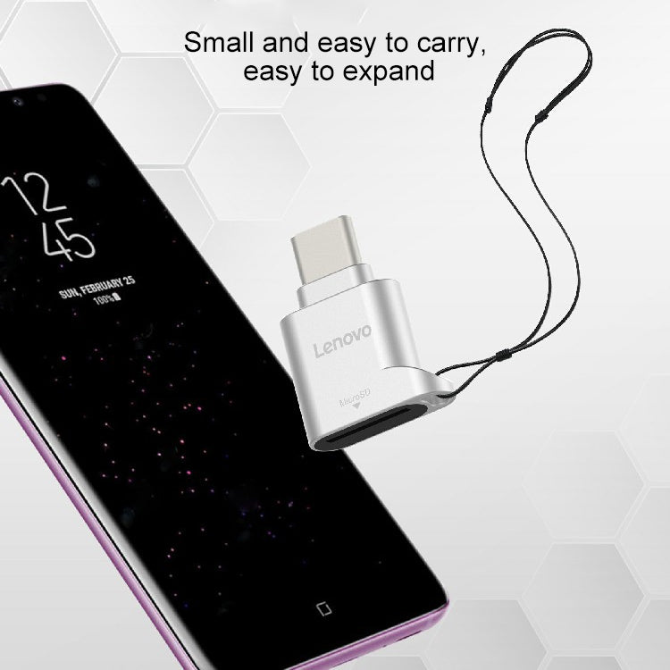 Lenovo D201 USB-C / Type-C To TF Card Reader - Card Reader by Lenovo | Online Shopping South Africa | PMC TechLife | Buy Now Pay Later Mobicred