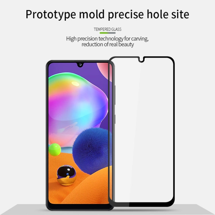For Galaxy A31 PINWUYO 9H 2.5D Full Screen Tempered Glass Film(Black) - Galaxy Tempered Glass by PINWUYO | Online Shopping South Africa | PMC TechLife | Buy Now Pay Later Mobicred