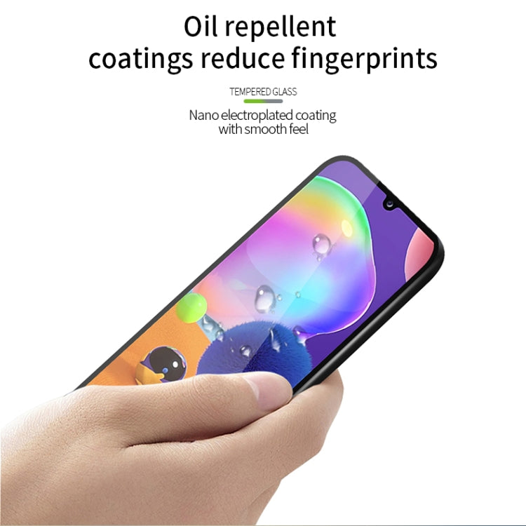 For Galaxy A31 PINWUYO 9H 2.5D Full Screen Tempered Glass Film(Black) - Galaxy Tempered Glass by PINWUYO | Online Shopping South Africa | PMC TechLife | Buy Now Pay Later Mobicred