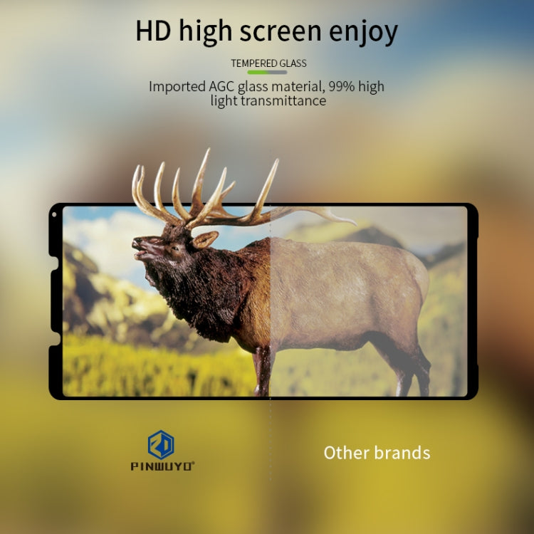For Sony Xperia 1 II PINWUYO 9H 2.5D Full Screen Tempered Glass Film(Black) - Sony Tempered Glass by PINWUYO | Online Shopping South Africa | PMC TechLife | Buy Now Pay Later Mobicred