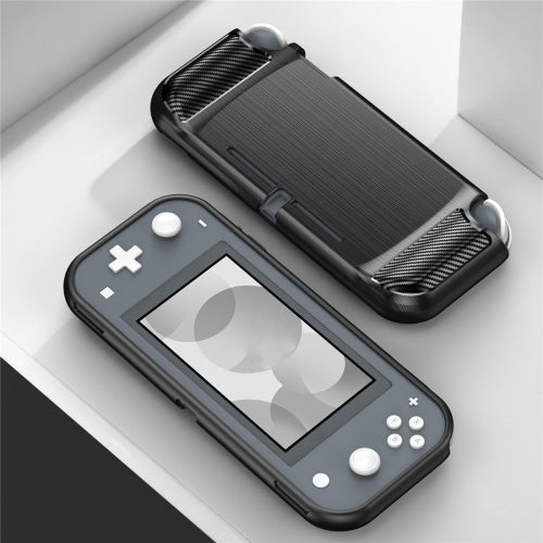 Brushed Texture Carbon Fiber TPU Case For Nintendo Switch Lite(Black) - Cases by PMC Jewellery | Online Shopping South Africa | PMC Jewellery