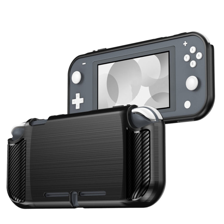 Brushed Texture Carbon Fiber TPU Case For Nintendo Switch Lite(Black) - Cases by PMC Jewellery | Online Shopping South Africa | PMC Jewellery