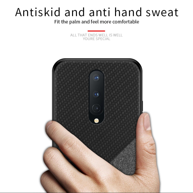 For Oneplus 8 PINWUYO Rong Series  Shockproof PC + TPU+ Chemical Fiber Cloth Protective Cover(Yellow) - OnePlus Cases by PINWUYO | Online Shopping South Africa | PMC TechLife | Buy Now Pay Later Mobicred