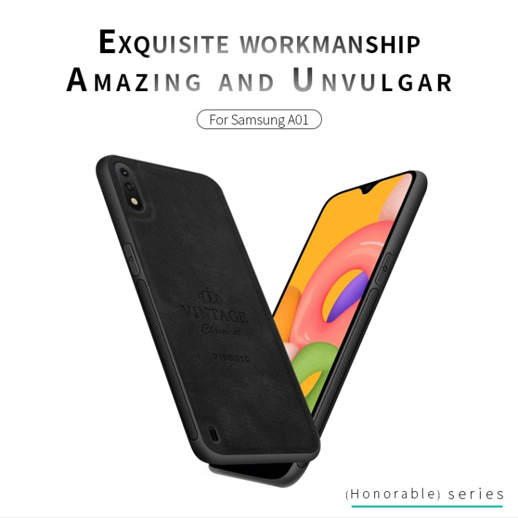 For Galaxy A01 PINWUYO Zun Series PC + TPU + Skin Waterproof And Anti-fall All-inclusive Protective Shell(Black) - free shipping - PMC TechLife - Order now!