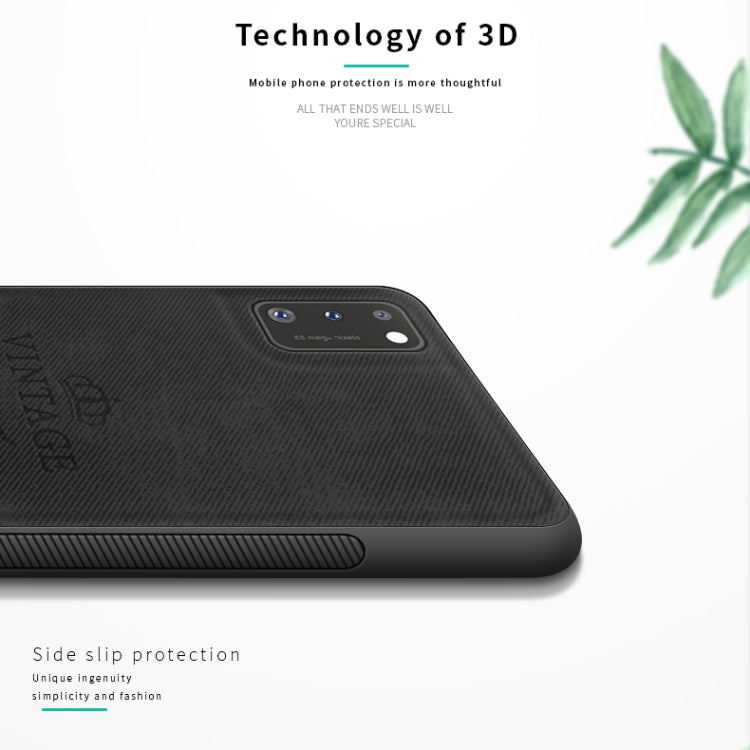 For Galaxy A41 PINWUYO Zun Series PC + TPU + Skin Waterproof And Anti-fall All-inclusive Protective Shell(Black) - Galaxy Phone Cases by PINWUYO | Online Shopping South Africa | PMC TechLife | Buy Now Pay Later Mobicred