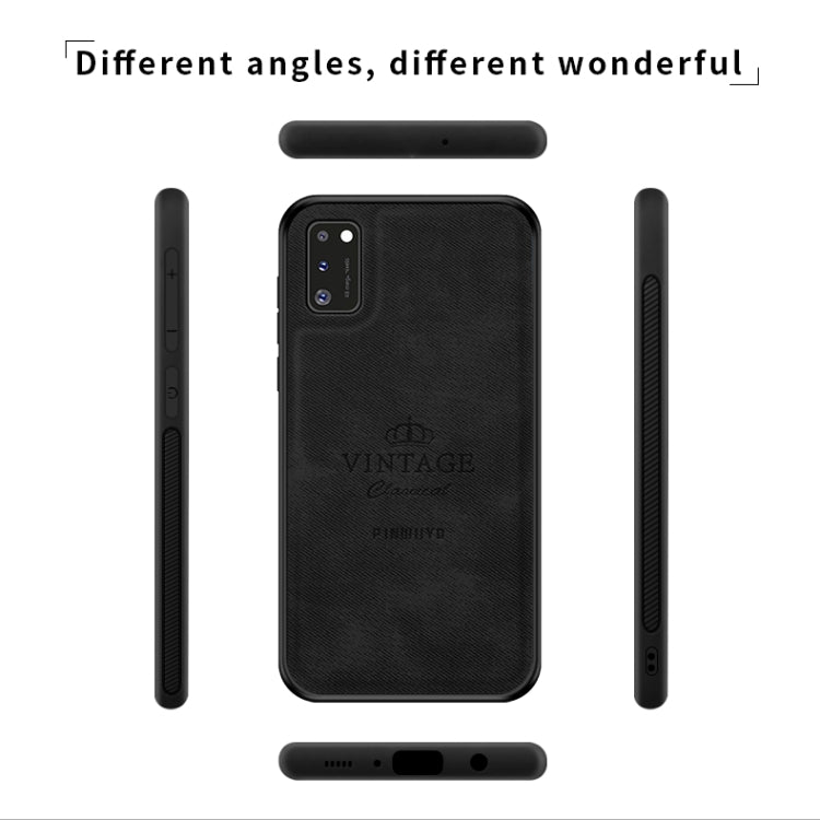 For Galaxy A41 PINWUYO Zun Series PC + TPU + Skin Waterproof And Anti-fall All-inclusive Protective Shell(Brown) - Galaxy Phone Cases by PINWUYO | Online Shopping South Africa | PMC TechLife | Buy Now Pay Later Mobicred