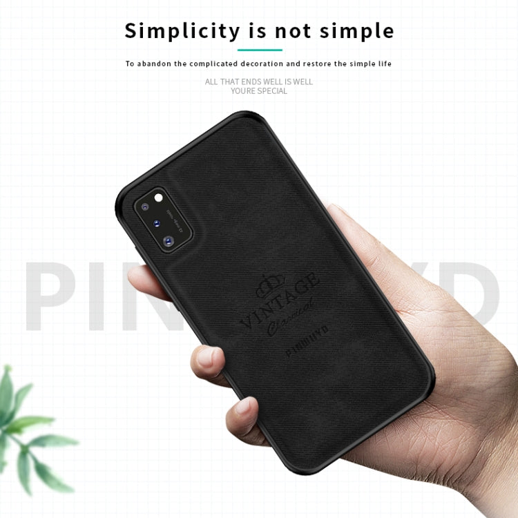 For Galaxy A41 PINWUYO Zun Series PC + TPU + Skin Waterproof And Anti-fall All-inclusive Protective Shell(Brown) - Galaxy Phone Cases by PINWUYO | Online Shopping South Africa | PMC TechLife | Buy Now Pay Later Mobicred