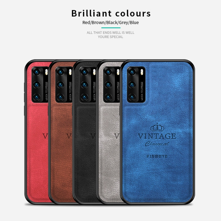 For Huawei P40 PINWUYO Zun Series PC + TPU + Skin Waterproof And Anti-fall All-inclusive Protective Shell(Blue) - free shipping - PMC TechLife - Order now!