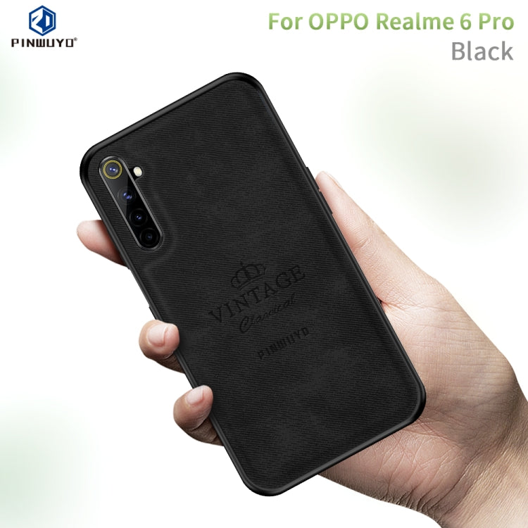 For OPPO Realme 6 Pro PINWUYO Zun Series PC + TPU + Skin Waterproof And Anti-fall All-inclusive Protective Shell(Black) - free shipping - PMC TechLife - Order now!