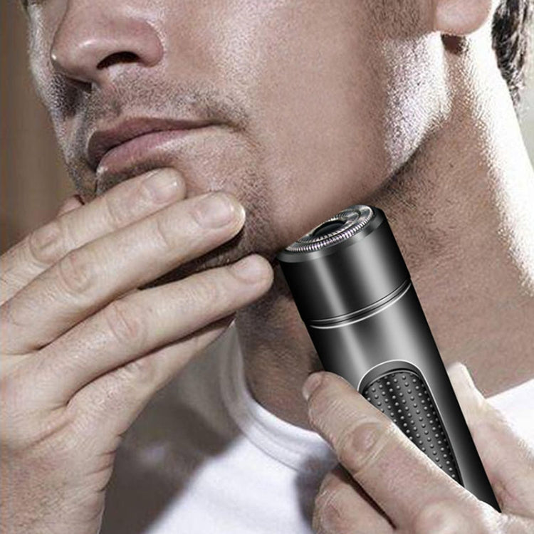 Mini USB Rechargeable Electric Razor Self-service Hair Clipper Shaver(Grey) - Electric Shavers by PMC Jewellery | Online Shopping South Africa | PMC Jewellery