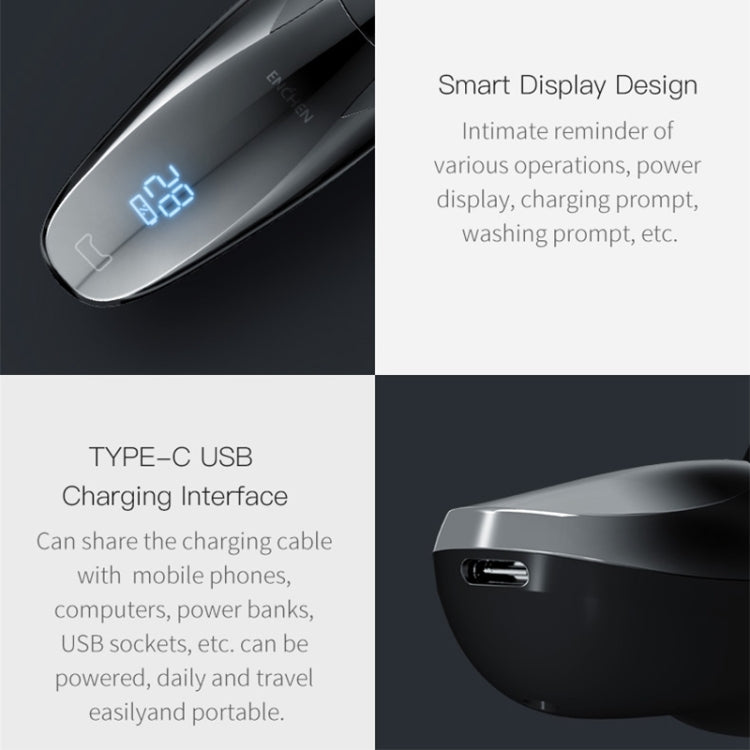 Original Xiaomi Youpin Yingqu Blackstone3 Men Portable Face Care Three Cutter Heads Electric Shaving Razor - free shipping - PMC TechLife - Order now!