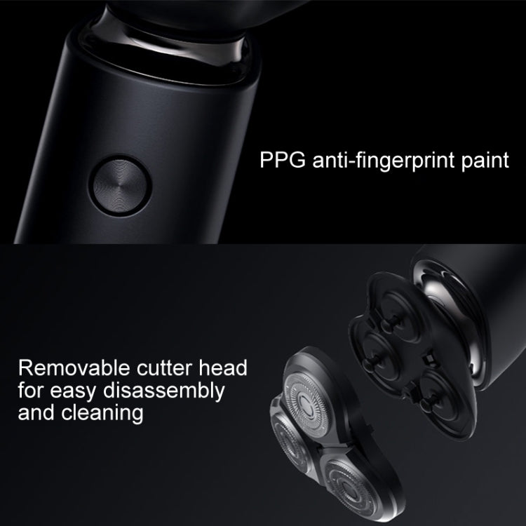 Original Xiaomi Mijia S500 Portable Electric Shaver with LED Display & 3 Cutter Head(Black) - Electric Shavers by Xiaomi | Online Shopping South Africa | PMC Jewellery