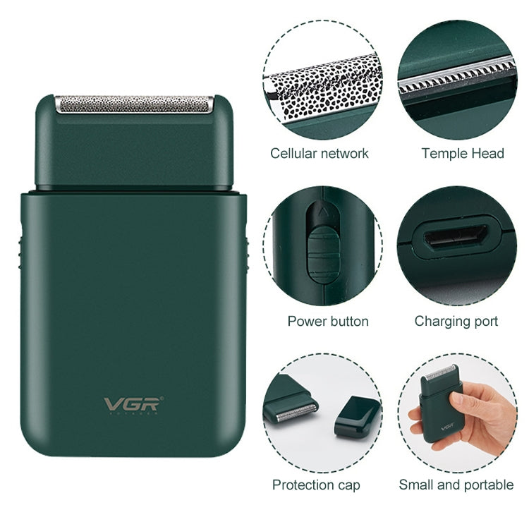 VGR V-390 5W USB Portable Reciprocating Electric Shaver (Black) - Electric Shavers by VGR | Online Shopping South Africa | PMC Jewellery