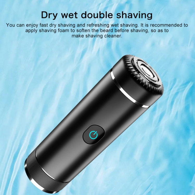 S1080 Mini Metal Turbo Electric Shaver Razor (Black) - Electric Shavers by PMC Jewellery | Online Shopping South Africa | PMC Jewellery