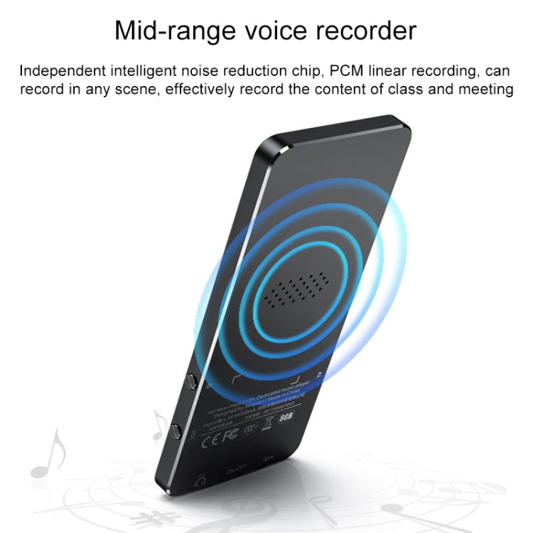 X2 16GB 1.8 inch Touch Screen Metal Bluetooth MP3 MP4 Hifi Sound Music Player (Blue) - MP4 Player by PMC TechLife | Online Shopping South Africa | PMC TechLife | Buy Now Pay Later Mobicred