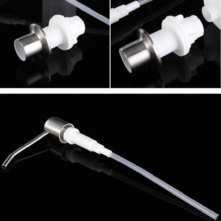 Stainless Steel Sink Soap Dispenser Sishwashing Liquid Hand Soap Bottle - Soap Dispenser by PMC TechLife | Online Shopping South Africa | PMC TechLife | Buy Now Pay Later Mobicred