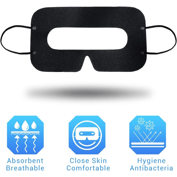 100 PCS Black Protective Hygiene VR Eye Mask Sanitary Disposable Eye mask pads for 3D VR Glass - VR Accessories by PMC TechLife | Online Shopping South Africa | PMC TechLife | Buy Now Pay Later Mobicred
