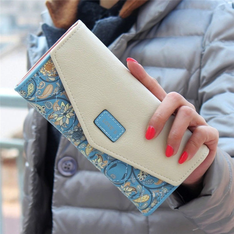 Fashion Ladies Leather Clutch Bag Purse Long Cartoon Wallet Coin Purse(Light Blue) - free shipping - PMC TechLife - Order now!