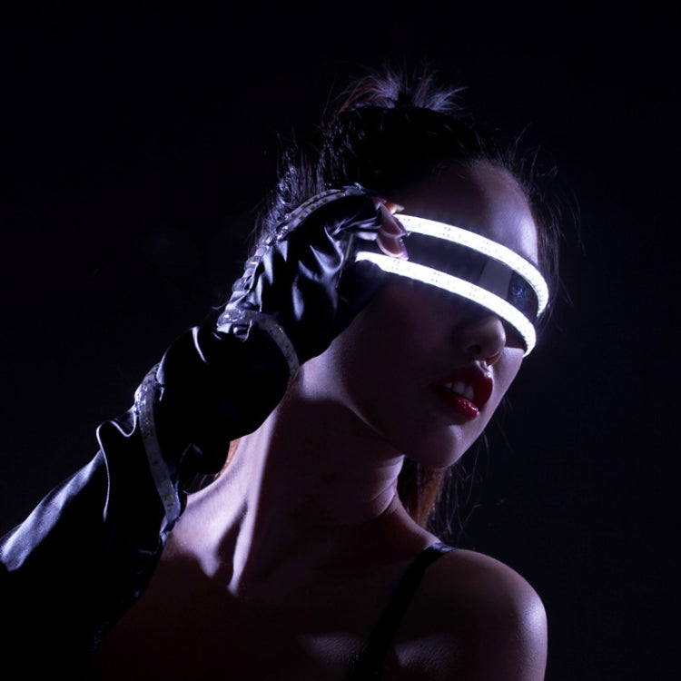 LED Glasses Luminous Party Classic Toys for Dance DJ Party Mask Costumes Props Gloves(White illuminating) - free shipping - PMC TechLife - Order now!