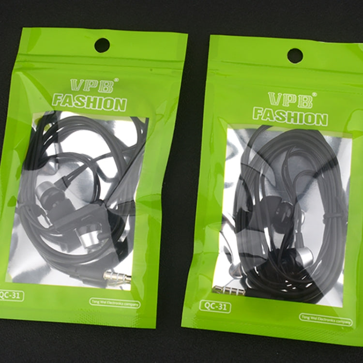 VPB S3 Sport Earphone Wired Super Bass 3.5mm Crack Earphone Earbud with Microphone Hands Free for Samsung MP3(Black) - In Ear Wired Earphone by VPB | Online Shopping South Africa | PMC TechLife
