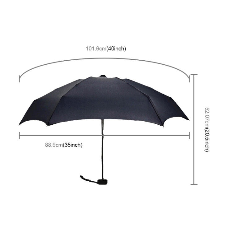 Mini Capsule Pocket Umbrella Windproof Foldable Travel Compact Umbrella(Black) - Umbrellas by PMC TechLife | Online Shopping South Africa | PMC TechLife | Buy Now Pay Later Mobicred