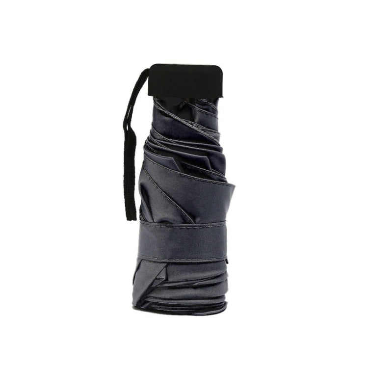 Mini Capsule Pocket Umbrella Windproof Foldable Travel Compact Umbrella(Black) - Umbrellas by PMC TechLife | Online Shopping South Africa | PMC TechLife | Buy Now Pay Later Mobicred