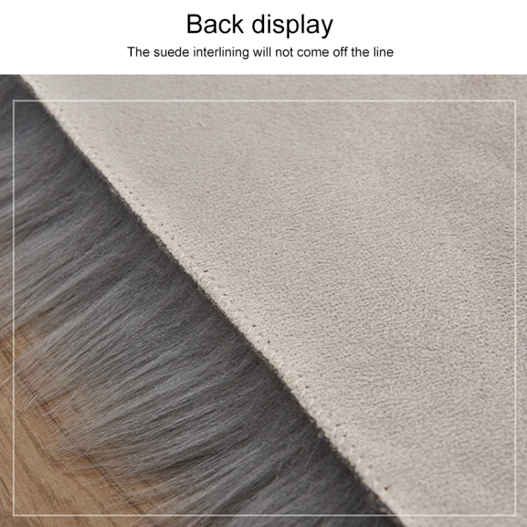 Luxury Rectangle Square Soft Artificial Wool Sheepskin Fluffy Rug Fur Carpet, Size:45x45cm(White) - Mats by PMC TechLife | Online Shopping South Africa | PMC TechLife | Buy Now Pay Later Mobicred