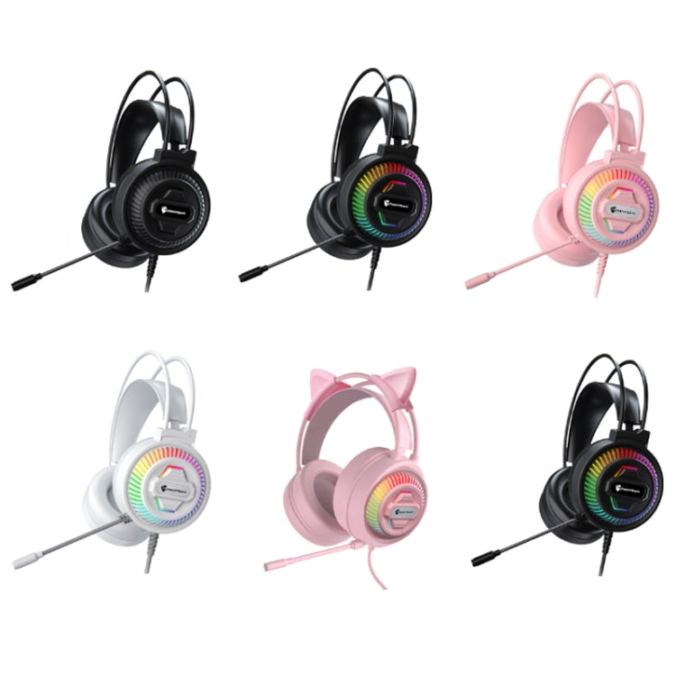 PANTSAN PSH-400 USB Computer Head-Mounted Luminous RGB Wired Headset, Specification:3.5mm Single Plug - Multimedia Headset by PANTSAN | Online Shopping South Africa | PMC TechLife