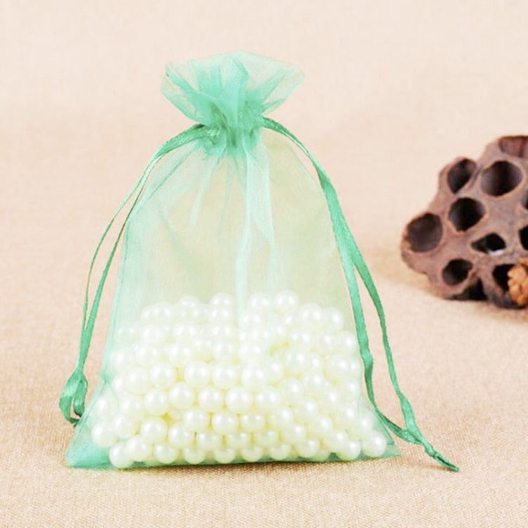 100 PCS Gift Bags Jewelry Organza Bag Wedding Birthday Party Drawable Pouches, Gift Bag Size:13X18cm(Light Green) - free shipping - PMC TechLife - Order now!
