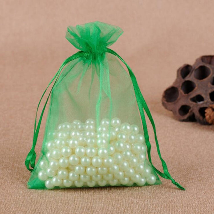 100 PCS Gift Bags Jewelry Organza Bag Wedding Birthday Party Drawable Pouches, Gift Bag Size:16X22cm(Grass Green) - Gift Bags & Wrapping Supplies by PMC TechLife | Online Shopping South Africa | PMC TechLife | Buy Now Pay Later Mobicred
