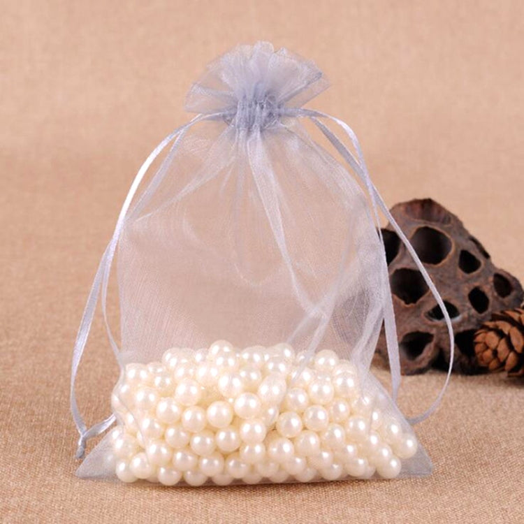 100 PCS Gift Bags Jewelry Organza Bag Wedding Birthday Party Drawable Pouches, Gift Bag Size:20x30cm(Grey) - Gift Bags & Wrapping Supplies by PMC TechLife | Online Shopping South Africa | PMC TechLife | Buy Now Pay Later Mobicred