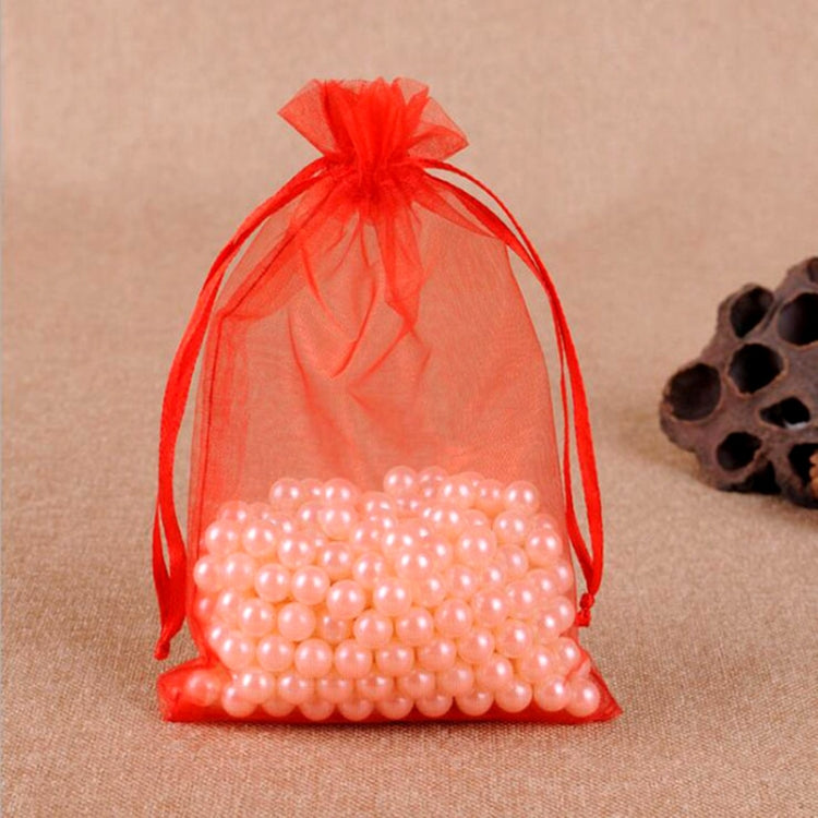 100 PCS Gift Bags Jewelry Organza Bag Wedding Birthday Party Drawable Pouches, Gift Bag Size:20x30cm(Red) - Gift Bags & Wrapping Supplies by PMC TechLife | Online Shopping South Africa | PMC TechLife | Buy Now Pay Later Mobicred