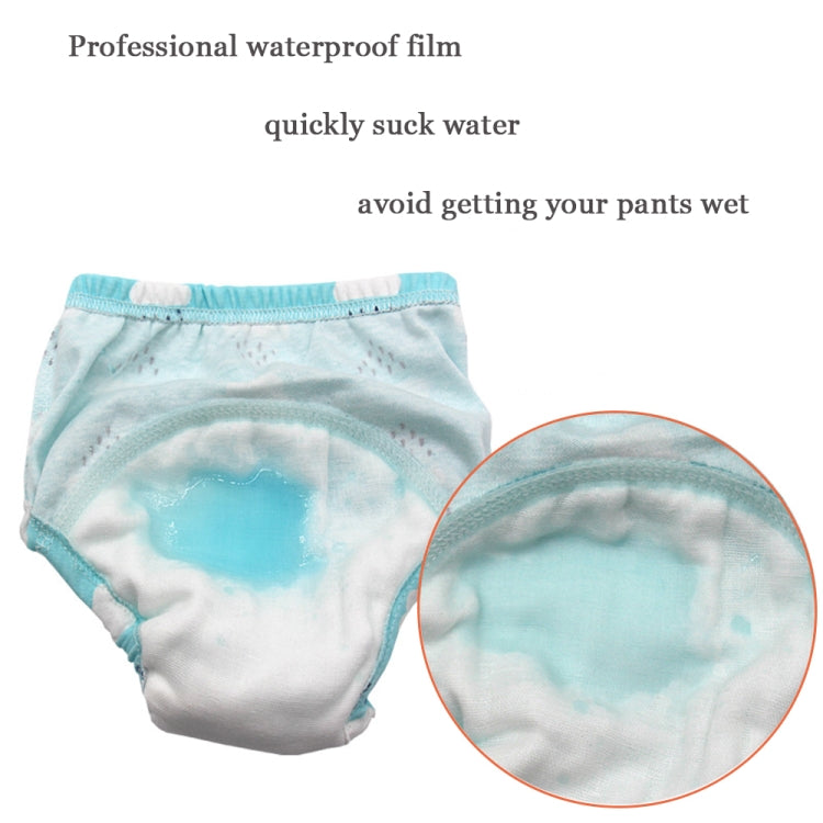 6 Layer Baby Diaper Waterproof  Reusable Cloth Diapers Baby Cotton Training  Underwear Pants Diaper L（12-18KG）(Camera) - Children Underwear by PMC Jewellery | Online Shopping South Africa | PMC Jewellery