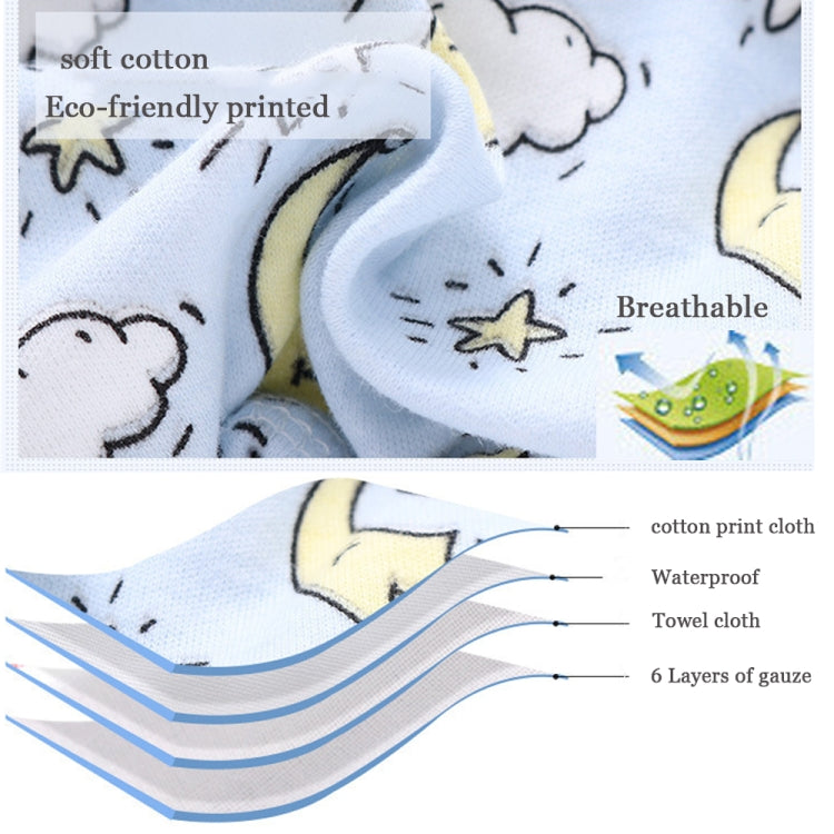 6 Layer Baby Diaper Waterproof  Reusable Cloth Diapers Baby Cotton Training  Underwear Pants Diaper M（6-12KG）(Trojan) - Children Underwear by PMC Jewellery | Online Shopping South Africa | PMC Jewellery