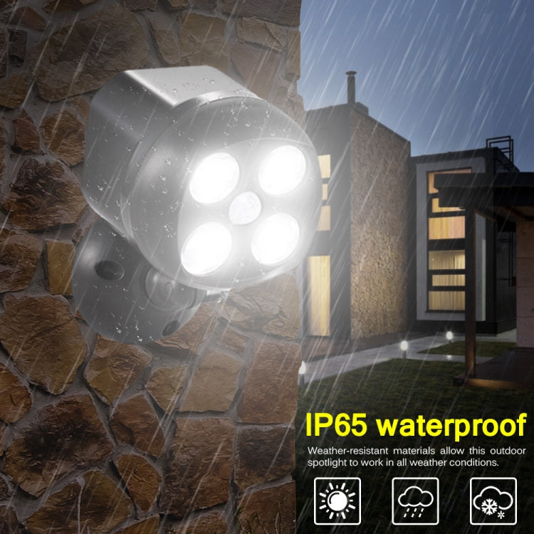 3W 4 LEDs SMD 3535 Outdoor Lighting Wireless Motion Sensor Outside Spotlight LED Wall Light - Sensor LED Lights by PMC Jewellery | Online Shopping South Africa | PMC Jewellery