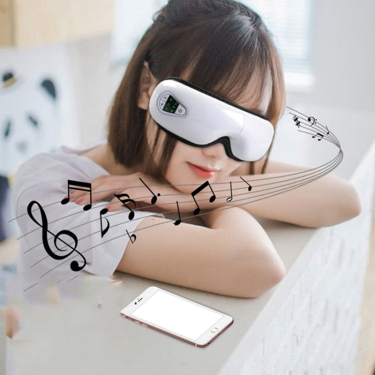 YK109 Eye Massager Charging Air Pressure Hot Compression Bluetooth Student Eye Protector, Style:English Voice(White) - Massage & Relaxation by PMC Jewellery | Online Shopping South Africa | PMC Jewellery