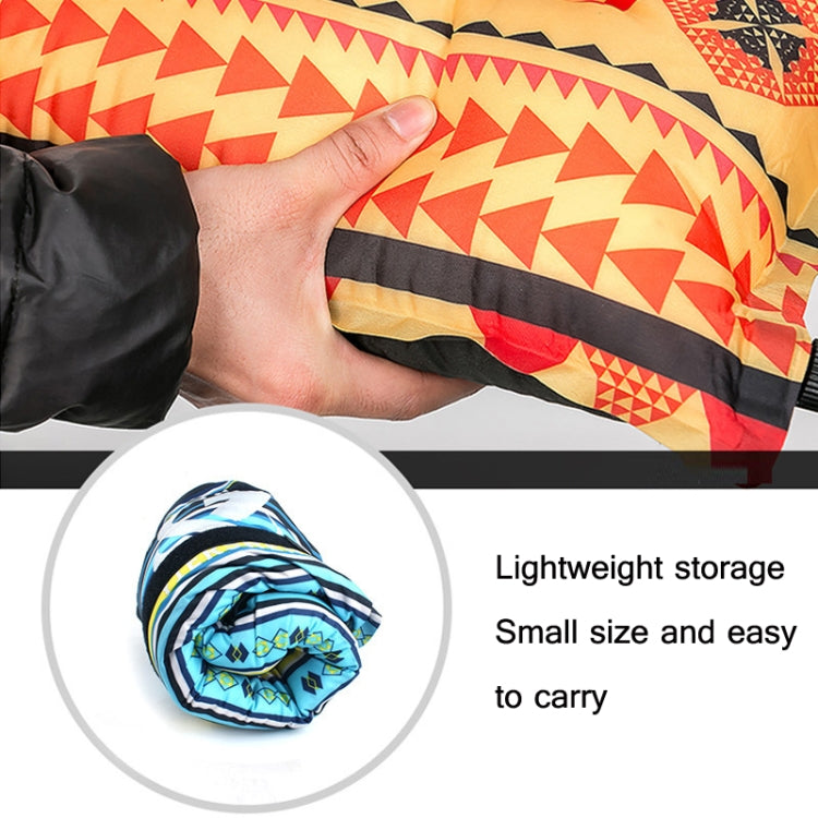 Portable Ethnic Style Automatic Inflatable Pillows Outdoor Camping Tent Camping Equipment Car Travel Pillows(Gray Blue Print) - Others by PMC TechLife | Online Shopping South Africa | PMC TechLife