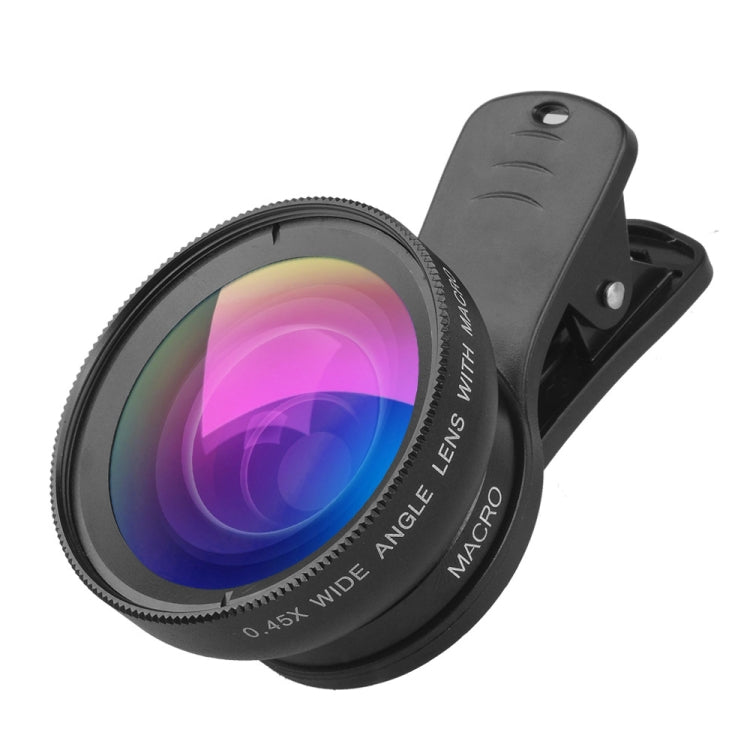 0.45X Ultra Wide Macro Combination Phone Lens with Clip(APL-0.45XWM) - Macro & Wide-angle by APEXEL | Online Shopping South Africa | PMC Jewellery