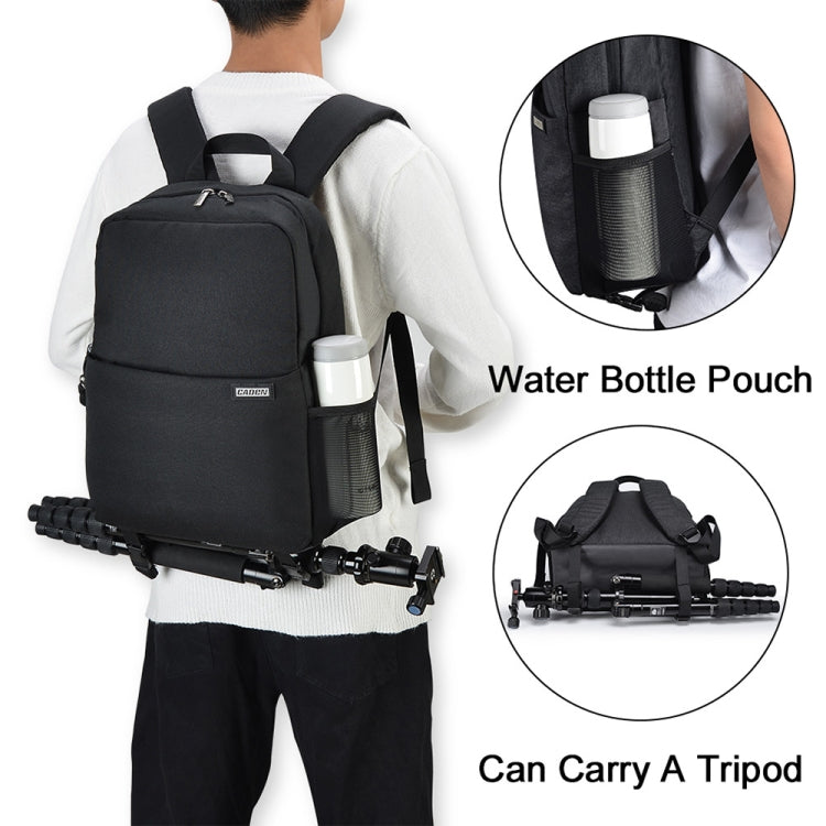 CADeN L4 Double-layer Casual Computer Backpack Multi-function Digital Camera Bag (Black) - free shipping - PMC TechLife - Order now!