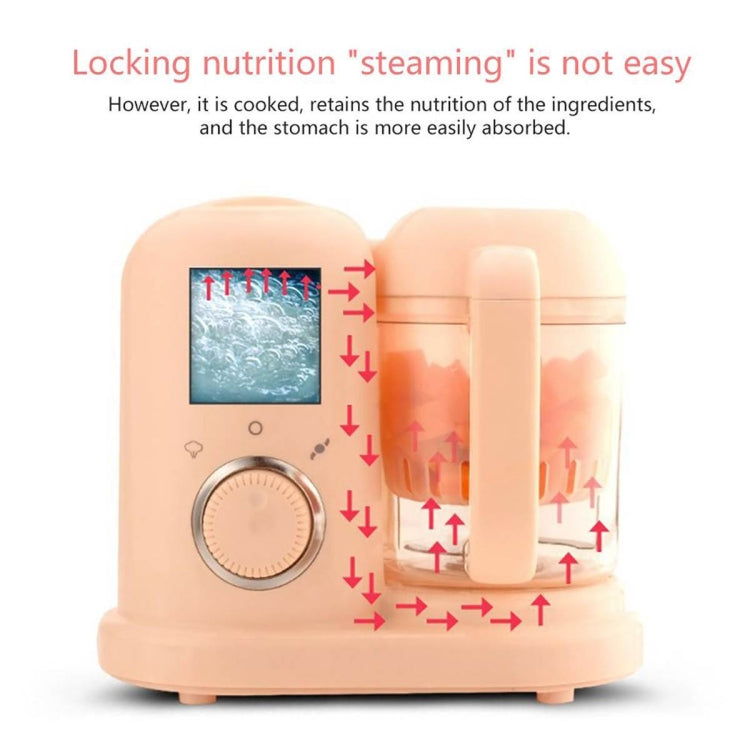 Multifunction Baby Food Cooking Maker Steamer Mixing Grinder Food Supplementary Machine EU Plug(Pink) - Stirrer & Squeezer by PMC TechLife | Online Shopping South Africa | PMC TechLife | Buy Now Pay Later Mobicred