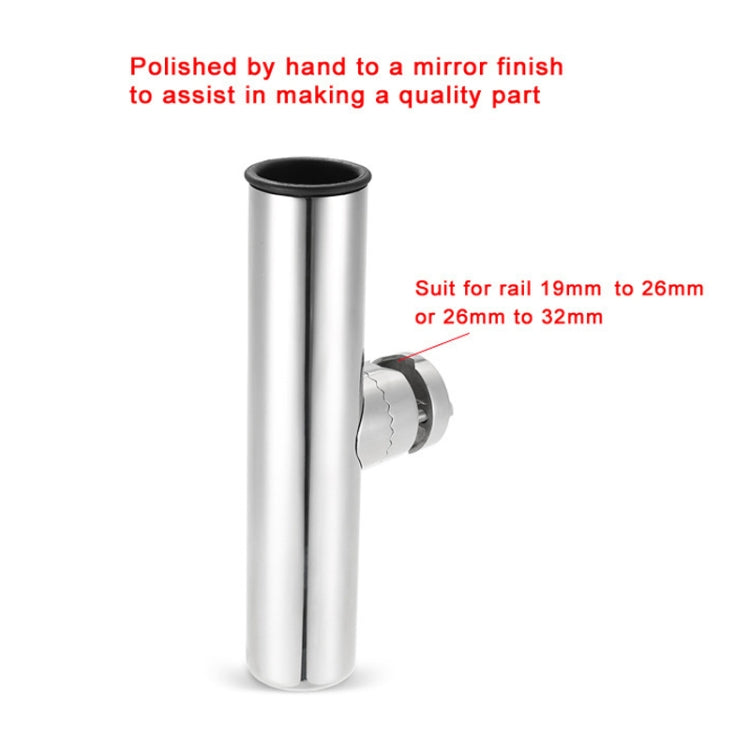BSET MATEL Marine Hardware 316 Stainless Steel Fishing Rod Seat Yacht Sea Fishing Bracket 19-26mm - Marine Accessories & Parts by PMC TechLife | Online Shopping South Africa | PMC TechLife | Buy Now Pay Later Mobicred