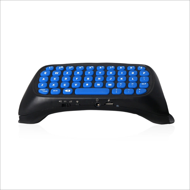 DOBE TP4-022 2.4G Wireless Controller Keyboard ABS Game Keyboard for PS4 / Slim(Blue) - Gamepads by DOBE | Online Shopping South Africa | PMC Jewellery