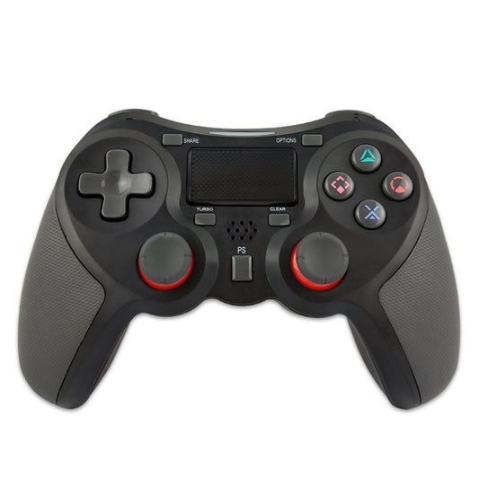 Rubberized Wireless Game Controller Bluetooth Handle for PS4 Host(black B) - Gamepads by PMC Jewellery | Online Shopping South Africa | PMC Jewellery