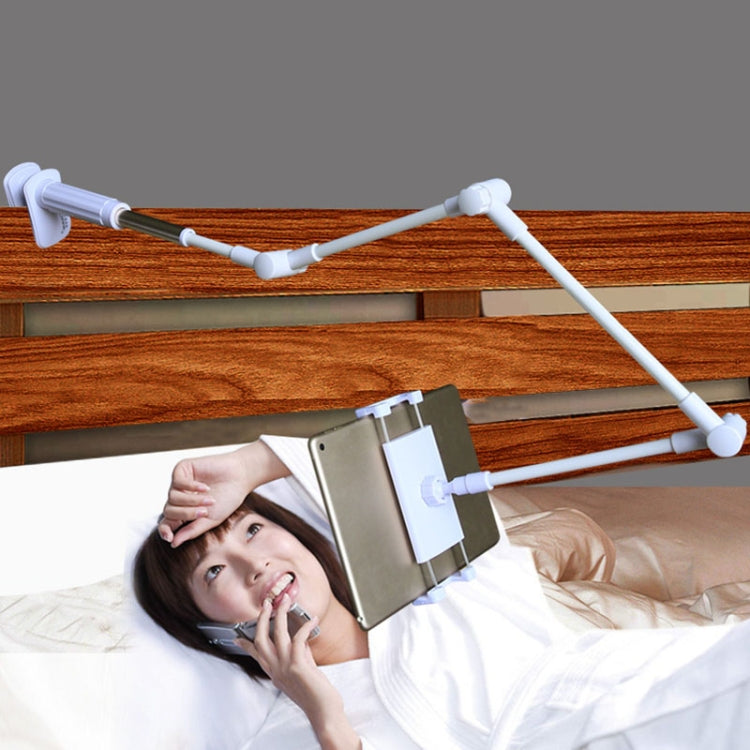 360 Degree Rotation Lazy Mount Folding Long Arm Phone Stand Holder for 4-14 Inch Tablet & Phone(Rose Gold) - Lazy Bracket by PMC TechLife | Online Shopping South Africa | PMC TechLife