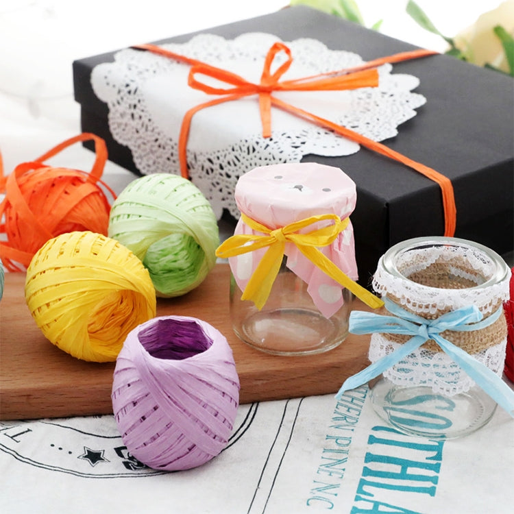 20M Paper Rope Raffia Ribbon Natural Lace Rope Gift Box Wrapping DIY Decoration(Grass Green) - Ribbons by PMC TechLife | Online Shopping South Africa | PMC TechLife | Buy Now Pay Later Mobicred